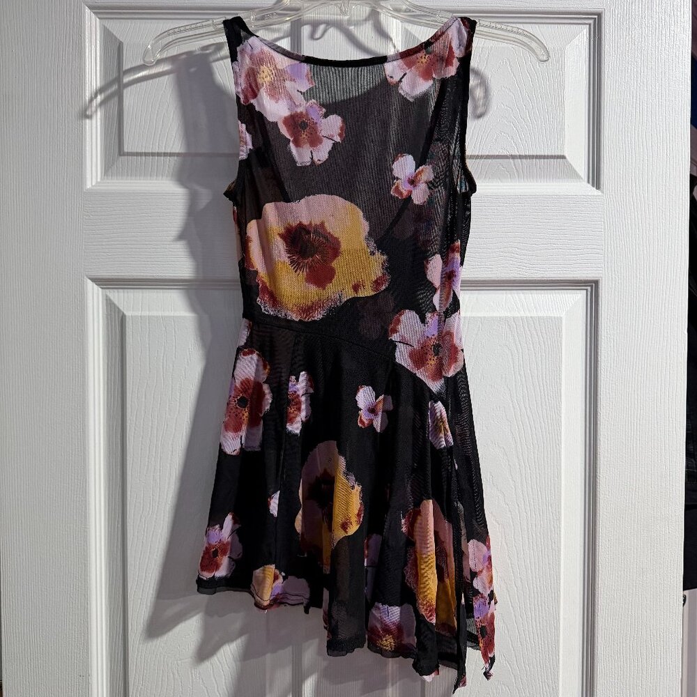 Free People floral sheer mesh chrissy shirt NWT